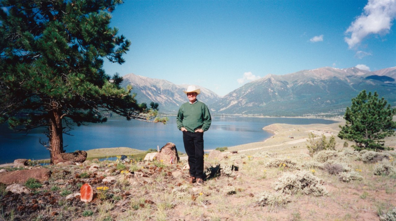 Adrian on Twin Lakes property 1999